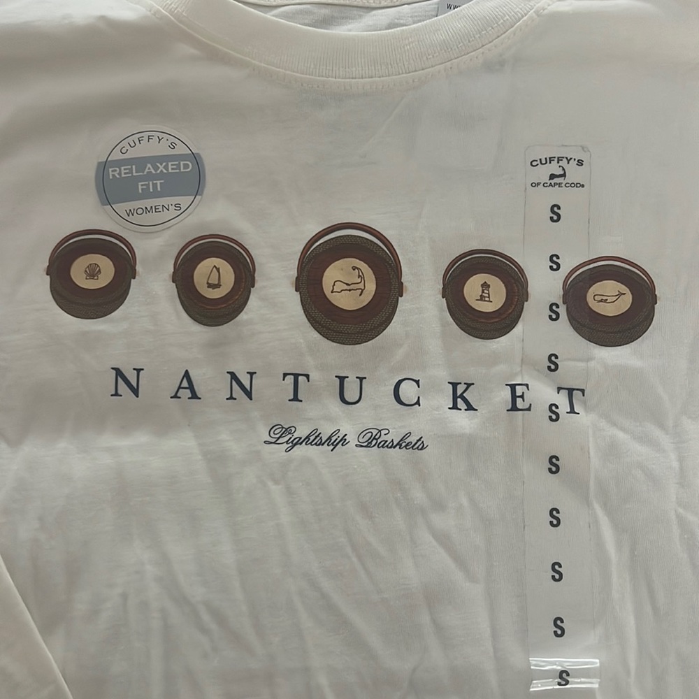 BNWT Nantucket Island Lightship Basket Long Sleeve T-shirt size small